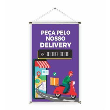 Imagem de Banner pronto Delivery BA 130 medida 45x70 cm arte pronta