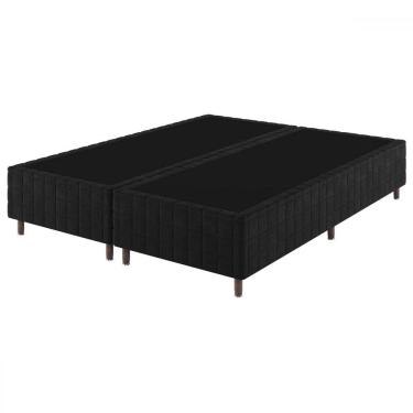 Imagem de Base de Cama Box Queen Lunare Bordado Preto - Vian