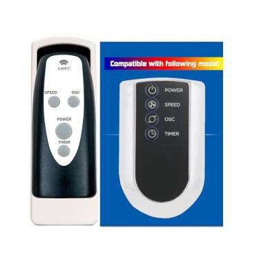 Imagem de Controle remoto de substituição para Lasko 2033667 2033667A M16950 M18950 S18961 S18635 U35115 U35120 2510 2511 2711 T38301 T32200 T32200 362111 Ventilador de torre oscilante T37900 T38305