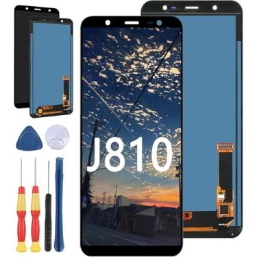 Imagem de Yuxyiony Nova tela de substituição para Samsung Galaxy J8 J810 2018 J810F J810Y J810M J810G J810Y/DS J810GF/DS tela de reparo de tela LCD e acessórios de ferramenta de substituição