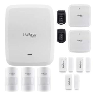 Imagem de Kit Alarme Sem Fio Intelbras AMT 8000 Com 2 Sirenes e Sensores de Movi
