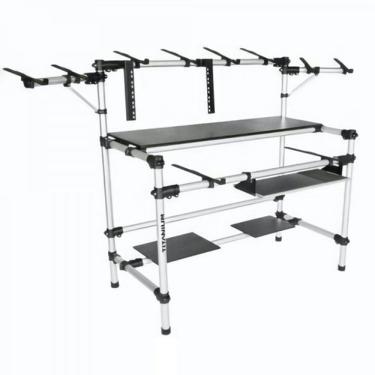 Imagem de Rack Titanium Studio Rs120 Custom Dj Tubular Aluminio + Mdf