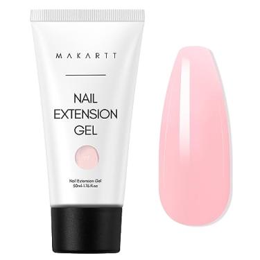 Imagem de Makartt Gel de unhas de poli: 50 ml forte para unhas, rosa nude rosa para extensão, géis rígidos fortalecedores multifuncionais, suprimentos de manicure fáceis de usar para bricolage em casa - VIP