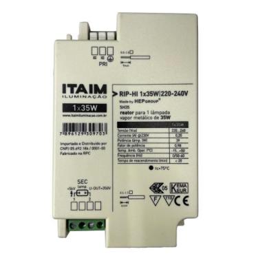 Imagem de Reator eletronico 35w 220v vapor metalico rip-hi itaim