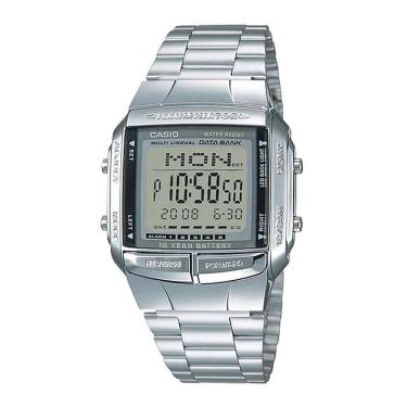 Imagem de Relógio Casio Masculino Digital Data Bank Prata DB-360-1ADF