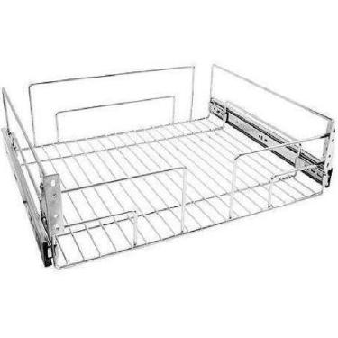 Imagem de Gaveta Aramada Deslizante Cromado 42cm Mód 45cm Jomer 8371