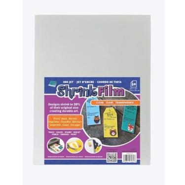 Imagem de Grafix Película retrátil – Folhas de 21,5 x 28 cm, projete sua arte e encolha para criar joias, enfeites, artesanato em papel, etiquetas de presente, ornamentos e muito mais.