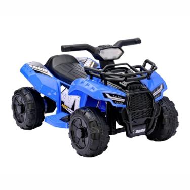 Imagem de Bang Toys - Quadriciclo Elétrico Infantil Astro 6V - com Luzes de LED, Sons, Entrada USB/MP3, Acelerador no Pedal - Suporta até 30kg - Cor Azul