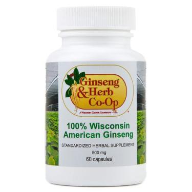 Imagem de Suplemento de cápsulas de ginseng 100% puro Wisconsin 500mg x60 - GINS