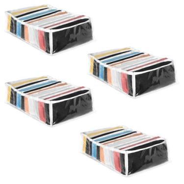 Imagem de Colmeia Organizadora de Roupa Multiuso Transparente 25x35x10 10 Nichos