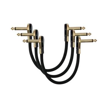 Imagem de Cabo De Patch Para Pedal De Efeito De Guitarra 1/4" Com Conector Em Ân