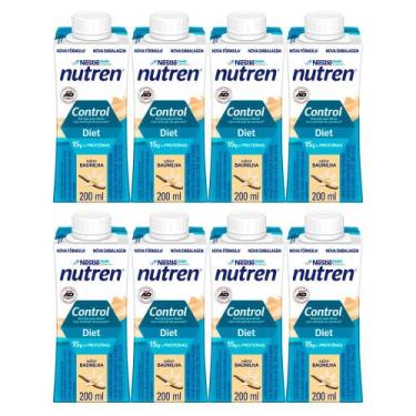 Imagem de Kit 8 Nutren Control Diet com 15g de Proteínas Sabor Baunilha 200ml