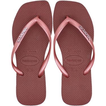 Imagem de Chinelo de Dedo Feminino Havaianas Slim Square Logo Metallic