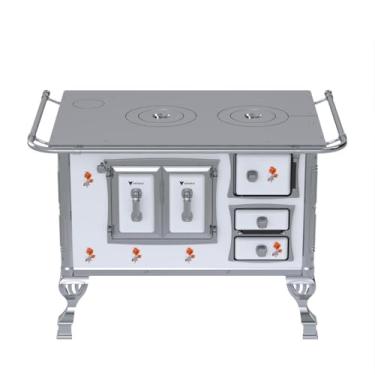 Imagem de Fogão a Lenha GII N 2 Sec Branco Sem Tampa Saida Direita