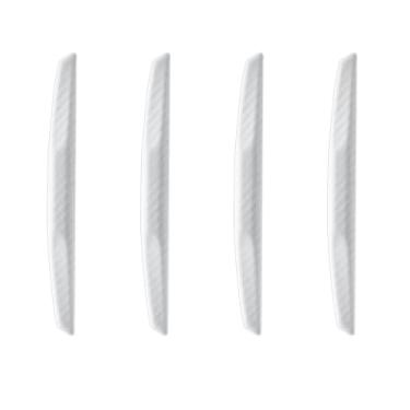 Imagem de WORCAS 4 peças de protetores universais de borda de porta de carro, protetor de carroceria de para-choque de carro de silicone protetor de guarnição de espelho retrovisor automotivo anticolisão