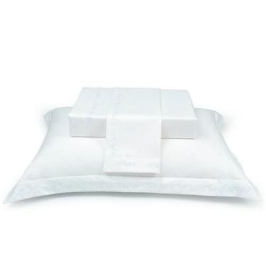 Imagem de JOGO DE LENÇOL NATU ARBO BRANCO 100% ALGODÃO CETIM 300 FIOS SOLTEIRO 3 PÇS