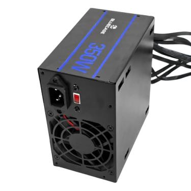 Imagem de Fonte de Alimentação ATX para PC 350W Bivolt Silencioso e Ventoinha 80mm - Preto