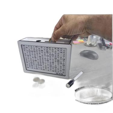 Imagem de Cofrinho Cofre Guardar Dinheiro Woodbox Japones Poupança Bra