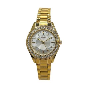 Imagem de Relógio Skmei Analógico Feminino Pedras Resistente Água 3atm