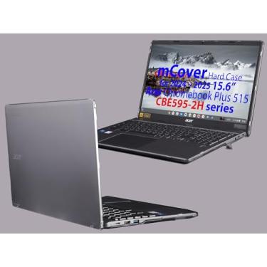 Imagem de mCover Capa compatível apenas com notebooks Acer ChromeBook Plus 515 CBE595-2 de 15,6 polegadas 2024-2025 (Não serve para nenhum outro modelo Acer) (transparente)