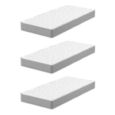 Imagem de Kit 3 Colchão Solteiro Montreal D28 88x188x17 Grafite