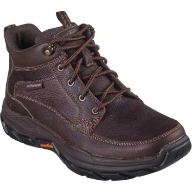 Imagem de Skechers USA Men's Bota moderna respeitada Boswell, Vermelho/marrom, 7 X-Wide