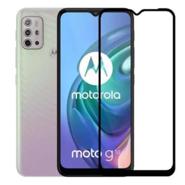 Imagem de [GL CASES] Pelicula Moto G10 Anti Risco Película Motorola Moto G10 De Vidro Temperado 3D 9H Proteção Com Cobertura Total Da Tela + Kit Limpeza Para Aplicação Livre De Bolhas
