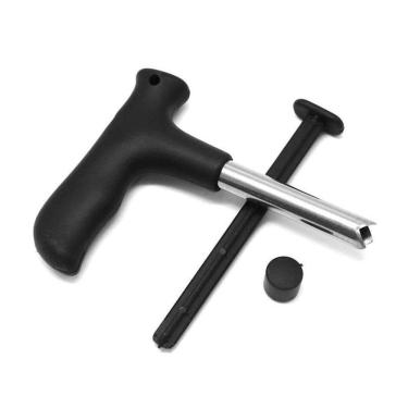 Imagem de Abridor De Coco Com Furador Profissional Inox Manual Fura Tudo Multiuso Bar Barraca