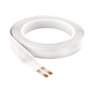 Imagem de Baoblaze Cabo de áudio plano oculto, fio plano estreito, flexibilidade de cobre, dois núcleos, fio estreito 23AWG para home theater, teto, piso, 12 Mm X 5 M