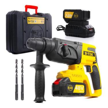 Imagem de Martelete Impacto Perfurador Brushless Sds 48v 2 Baterias - RR CASA E 