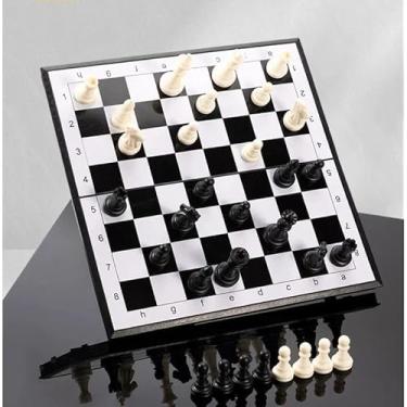 Imagem de Jogo Xadrez Tabuleiro Magnético Profissional Dobrável com Imã