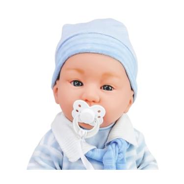 Imagem de Boneca Bebê Reborn Boneco Vinil Com Acessórios Infantil 40cm Menino