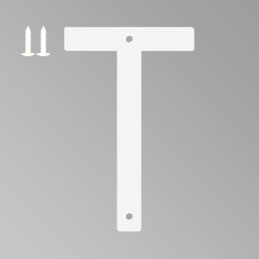 Imagem de Números de casa branca de 15 cm para uso externo, letras de metal para placas externas, letras de endereço de casa de alumínio antiferrugem para porta da frente, escritório e decoração de jardim