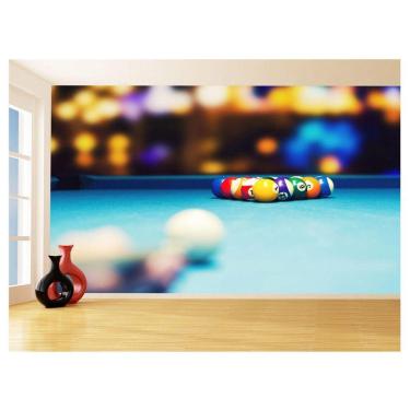 Imagem de Papel De Parede 3D Salão De Jogos Bilhar Sinuca 3,5M Jcs29
