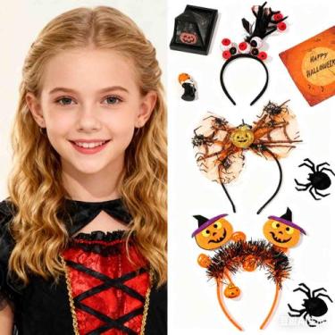 Imagem de Bandana de Halloween BJR Little Devil, Pumpkin Spider, Eyeball
