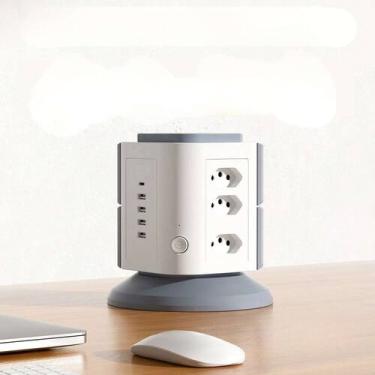 Imagem de Régua de Energia Vertical com Portas USB - Atena