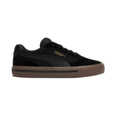 Imagem de PUMA Tênis masculino clássico Vulc, Preto/dourado, 44