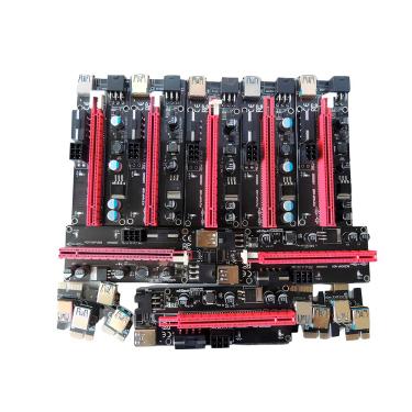 Imagem de Kit c/ 8 extensor Placa Riser p/ mineração Pci-e Usb 3.0 VER009S S/ cabos