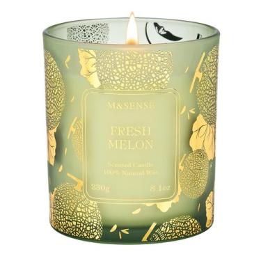 Imagem de Vela M&SENSE Fresh Melon Vegan Soy 230g 42h Burn