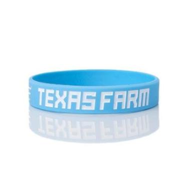 Imagem de PULSEIRA DE SILICONE TEXAS FARM - PL002 - AZUL BEBÊ-Unissex