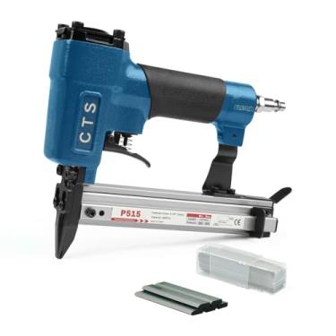 Imagem de Chave de ponta flexível pneumática P515 com 1000 pregos de ponta flexível, pregador de moldura de ar com trava de gatilho para proteger as molduras traseiras