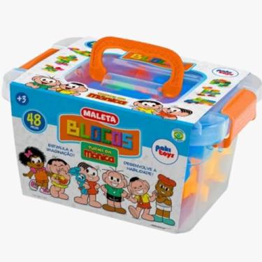 Imagem de Maleta Blocos de Montar I Personagens – 48 Peças Coloridas | +3 Anos | Estimula Criatividade e Coordenação | Brinquedos Pedagógicos I Binquedo Anti-Stress I Estímulo Sensorial I Presente Infantil