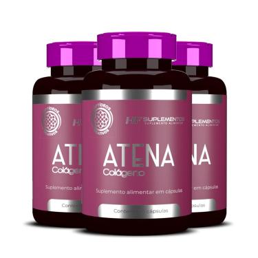 Imagem de 3X ATENA PEPTIDEOS BIOATIVOS COLAGENO 120CAPS HF SUPLEMENTOS-Unissex