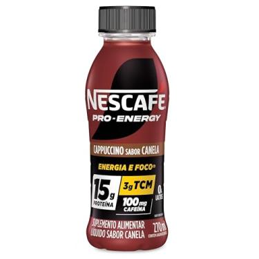 Imagem de Suplemento Alimentar UHT Nescafé Pro-Energy Capuccino Sabor Canela 15g proteína 270ml