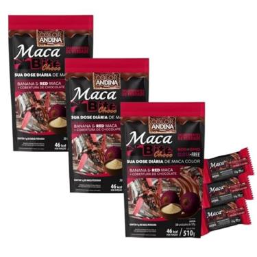 Imagem de Doce Fit Maca Bite Banana e Maca Red Cobertura de Chocolate Zero Açúcar Adicionado Color Andina 90un