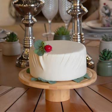 Imagem de Prato Para Bolo Boleira Bambu Com Pé Elegante - Paramount