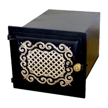 Imagem de Forno Fogão a Lenha Frente em Alumínio Fundido 50x35x30cm