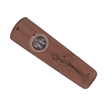 Imagem de RiToEasysports EasytoUse Madeira Kazoo Flauta Tocar Guitarra Ukulele Gaita de Acompanhamento para Iniciantes (Noz)