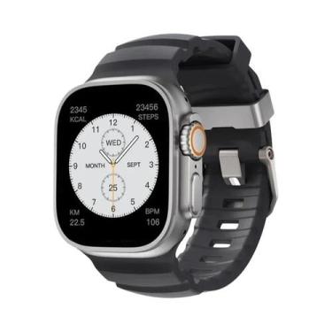 Imagem de Pulseira Esportiva De Silicone Para iWatch Ultra2 Apple Watch 46mm 49m