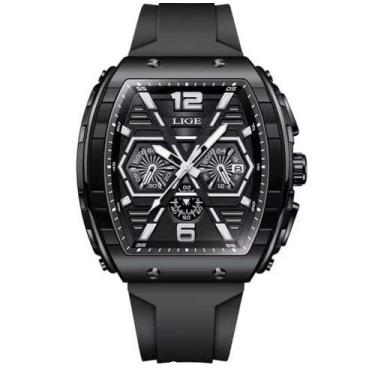 Imagem de Relógio Masculino Lige Select Bla Pulseira Silicone